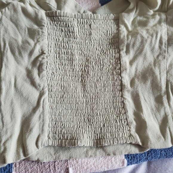 ARITZIA WILFRED "NOVELLA" Puff Sleeve Blouse In Sage Frost - Picture 10 of 16